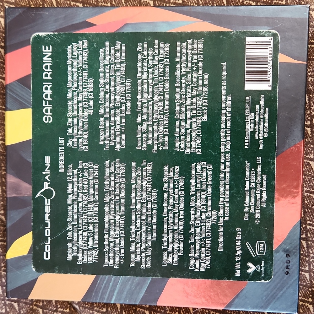Coloured Raine Safari Raine Palette - Picture 3 of 3
